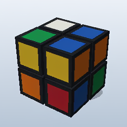 Ground-truth cube after action 6.